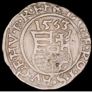 Hungary. 1 Denier 1563 KB Kremnica Silver