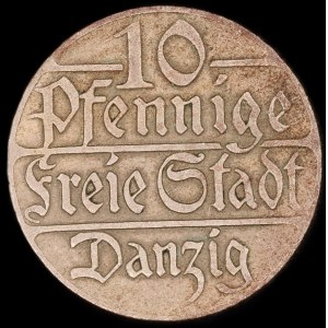 Danzig. 10 Fenigow 1923