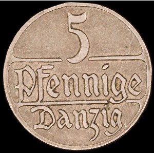 Danzig. 5 Fenigow 1923