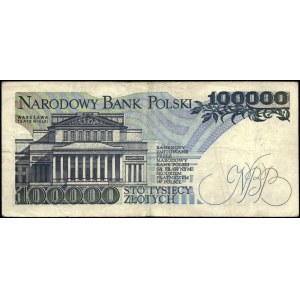 Poland. 100000 Zlotych 1990 Series B