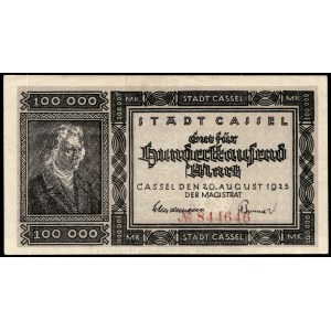 Germany. Cassel 100000 Marks 1923