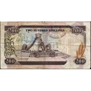 Kenya. 200 Shillings 1986