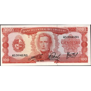 Uruguay. 100 Pesos 1967