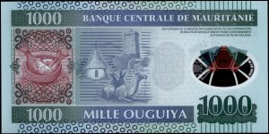 Mauritania. 1000 Ouguiya 2014