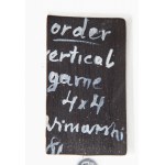 Ryszard Winiarski (1936 Lviv - 2006 Warsaw), Series of 12 works Order vertical game 4 x 4, 1981
