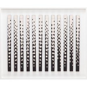 Ryszard Winiarski (1936 Lviv - 2006 Warsaw), Series of 12 works Order vertical game 4 x 4, 1981
