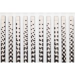 Ryszard Winiarski (1936 Lviv - 2006 Warsaw), Series of 12 works Order vertical game 4 x 4, 1981