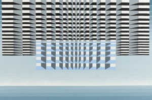 Stefan Krygier (1923 Łódź - 1997 Łódź), Abstrakcja geometryczna, 1968