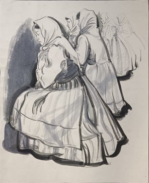 Wacław Siemiątkowski (1896-1977), Klęczace wiejskie kobiety