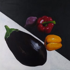 Aleksandra Kwapiszewska (b. 1989), Colorful vegetables, 2021