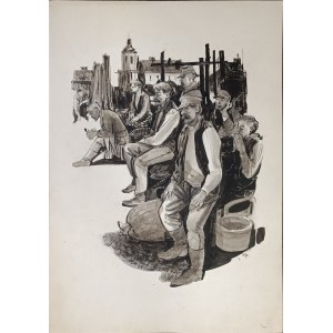 Waclaw Siemi±tkowski (1896-1977), On the Market, 1975