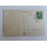 POCZTÓWKA RZESZÓW ULICA BERNARDYŃSKA, PRZEDWOJENNA, ZNACZEK, STEMPEL