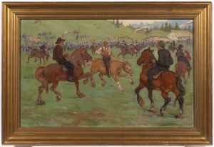 Oswald Roux (1880 - 1961 Wien), Oswald Roux (1880 - 1961 Wien) At the races