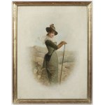 Series of 4 paintings , 19th century French painter