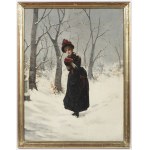 Series of 4 paintings , 19th century French painter