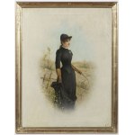 Series of 4 paintings , 19th century French painter