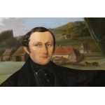 Large Biedermeier painting