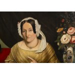 Large Biedermeier painting
