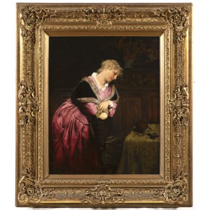 Gabriel von Max (1840-1914), Gabriel von Max (1840-1914) Jeune femme