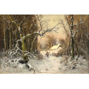 Julius Sergius von Klever (1850-1924), Julius Sergius von Klever (1850-1924) Winter Landscape, 1895