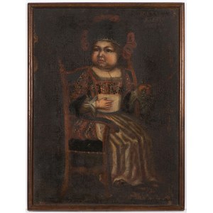 German painter of the 18th century PORTRAIT OF A SITTING CHILD