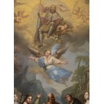 Václav Markovský (1789 Prague - 1846), Václav Markovský (1789 Prague - 1846) Biblical scene of St. Wenceslaus on the clouds surrounded by angels.
