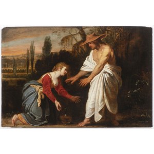 Flemish master 17th century. Noli me tangere