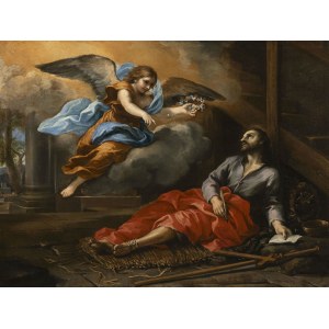 Ciro Ferri (1633-1689), Ciro Ferri (1633-1689) Poutník utěšovaný andělem (sv. Roch?)
