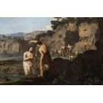 Baptism of Christ in the Jordan by John the Baptist — Dutch painter of the 17th century