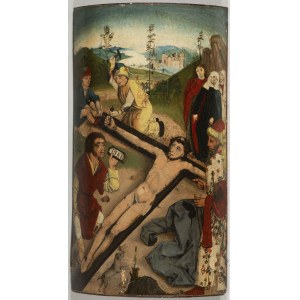 Tabernacle door early 16th century Christ nailed to the cross