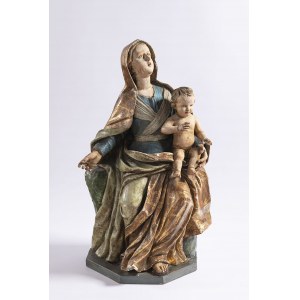 European sculptor of the 17/18th century. Mary with child