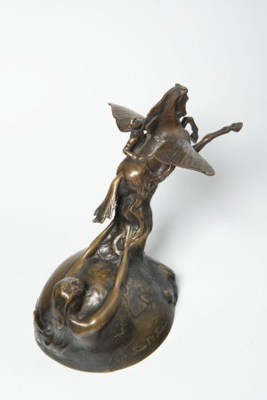 Paul Moreau-Vauthier ( 1871 - 1936) A Fine Aeronautical presentation bronze sculpture