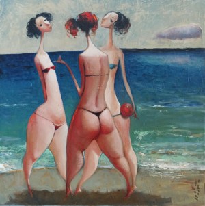 Emzar Kiknavelidze, Na plaży