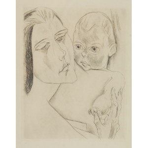 Heinrich NAUEN (1880-1941), Matka i dziecko [Mutter und Kind], 1919