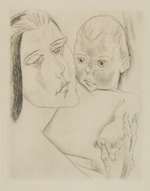 Heinrich NAUEN (1880-1941), Matka i dziecko [Mutter und Kind], 1919