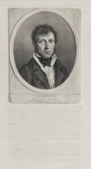 Jan Feliks PIWARSKI (1794-1859), Dr Jan Siestrzyński Nauczyciel Instytutu. Założyciel Pierwszej Litografii w Warszawie /1818 roku