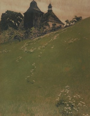 Hans LILLIG (1894-1977), Kościół na wzgórzu