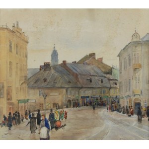 Franciszek TUREK (1882-1947), Wejście na Kazimierz (przed zburzeniem), 1912/1913