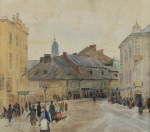 Franciszek TUREK (1882-1947), Wejście na Kazimierz (przed zburzeniem), 1912/1913