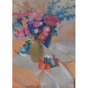 Michał BORUCIŃSKI (1885-1976), Bukiet kwiatów w wazonie