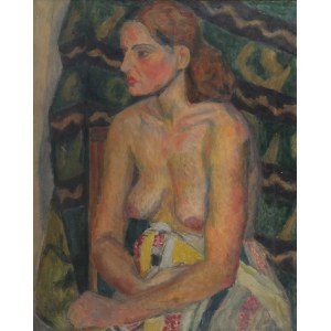Czesław Odon MOSTOWSKI (1919-1997), Studium portretowe kolorystyczne, 1950