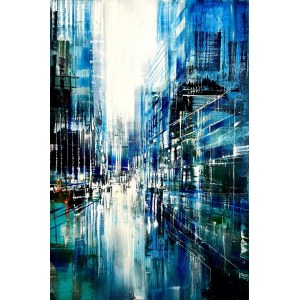 Bianca Prettau, Canary Wharf in blue/2024