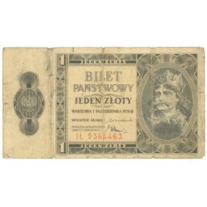 1 złoty 1938 - seria IŁ