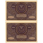 10 oraz 1.000 marek polskich 1919 - set 5 sztuk