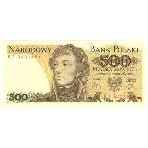 500 zloty 1982 - ET series