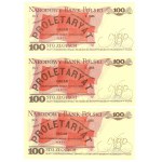 100 zloty 1986 - MW series - set of 5 pieces