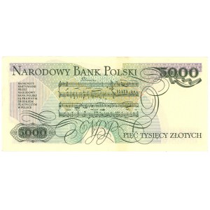 5,000 zloty 1986 - BR series