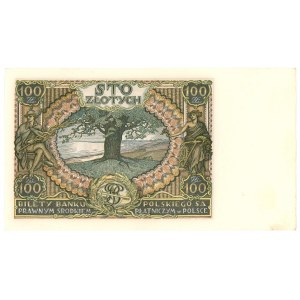 100 złotych 1934 - seria AX. - dodatkowy znak +X+