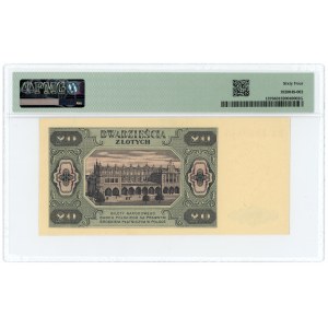 20 złotych 1948 - seria BA - PMG 64