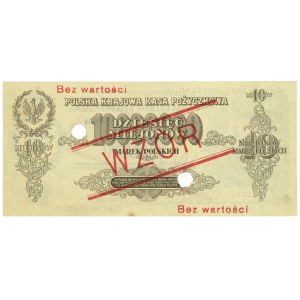 10.000.000 marek polskich 1923 - seria C 123456 / C 789000 - WZÓR